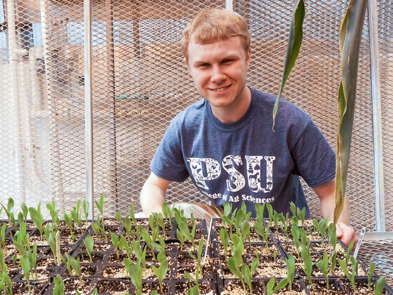 Cullen Dixon with plants