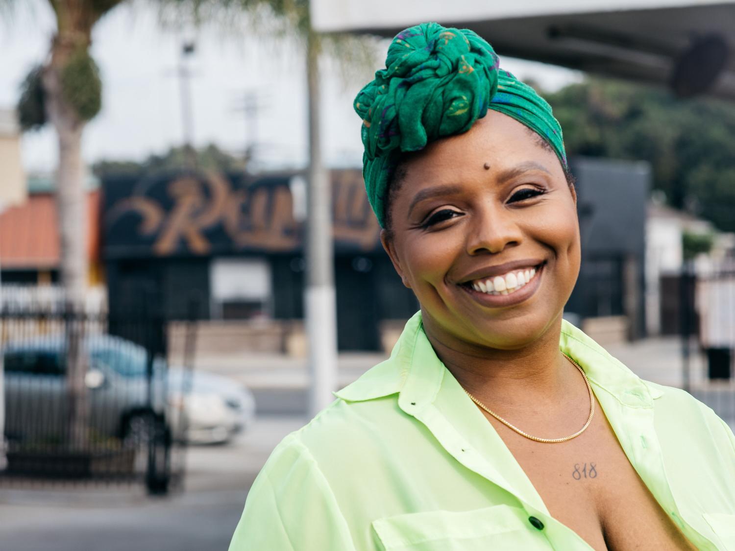 A portrait of social activist and author Patrisse Cullors