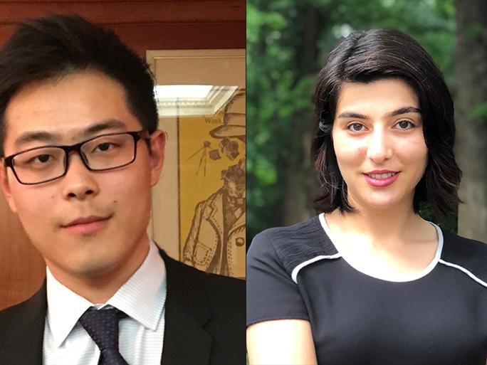 Headshots of Jiafeng Deng and Fahimeh Farhadi