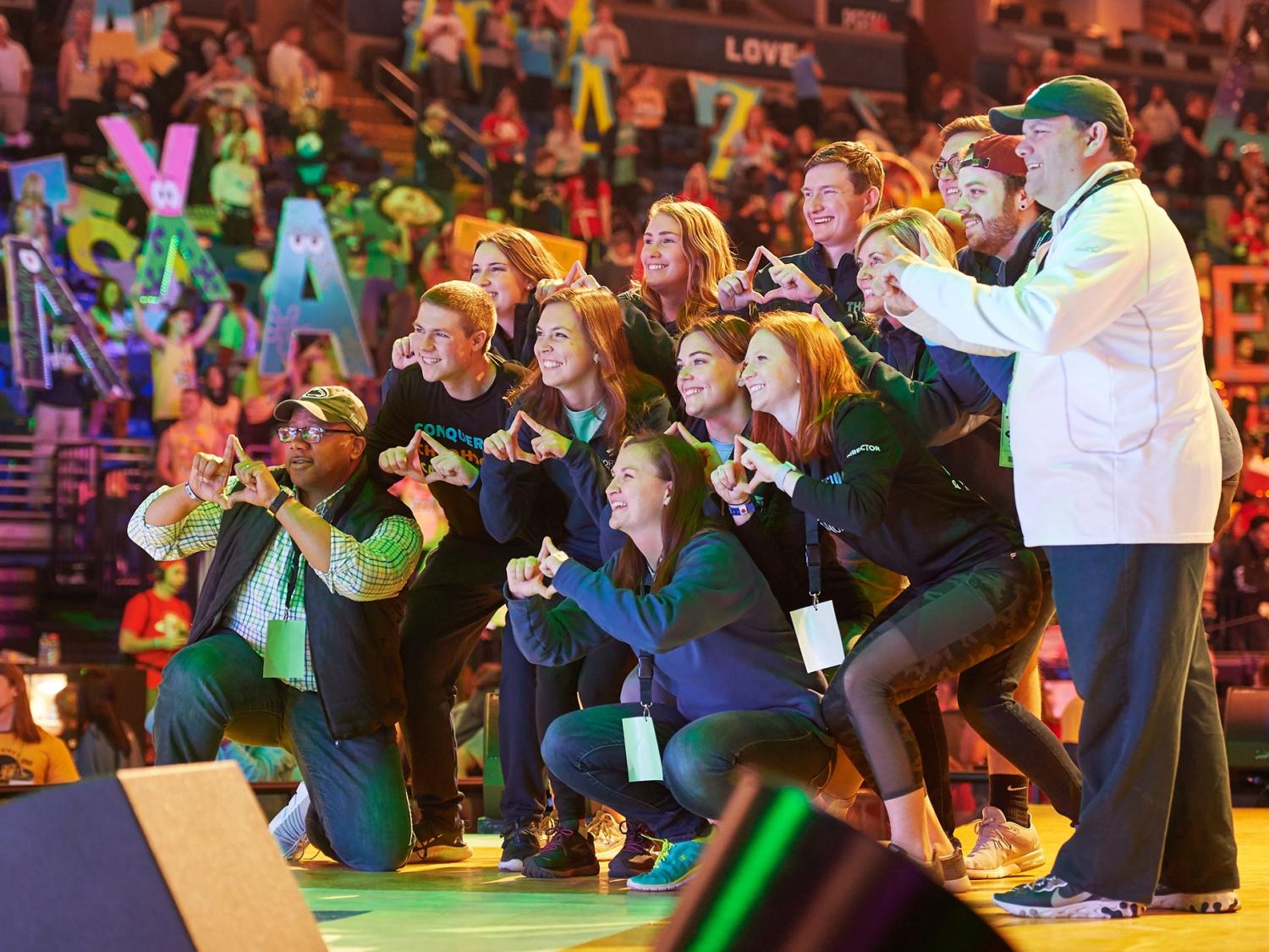 Members of the DMAIG board at THON 2020