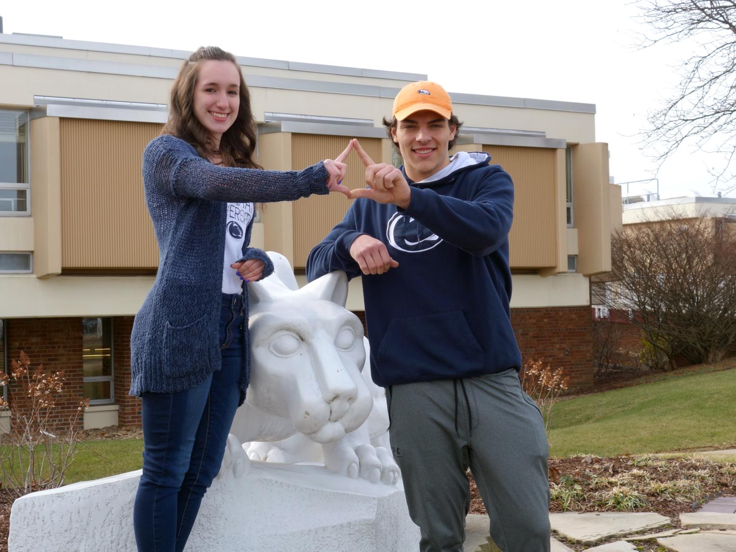 New Kensington THON dancers at Lion Shrine
