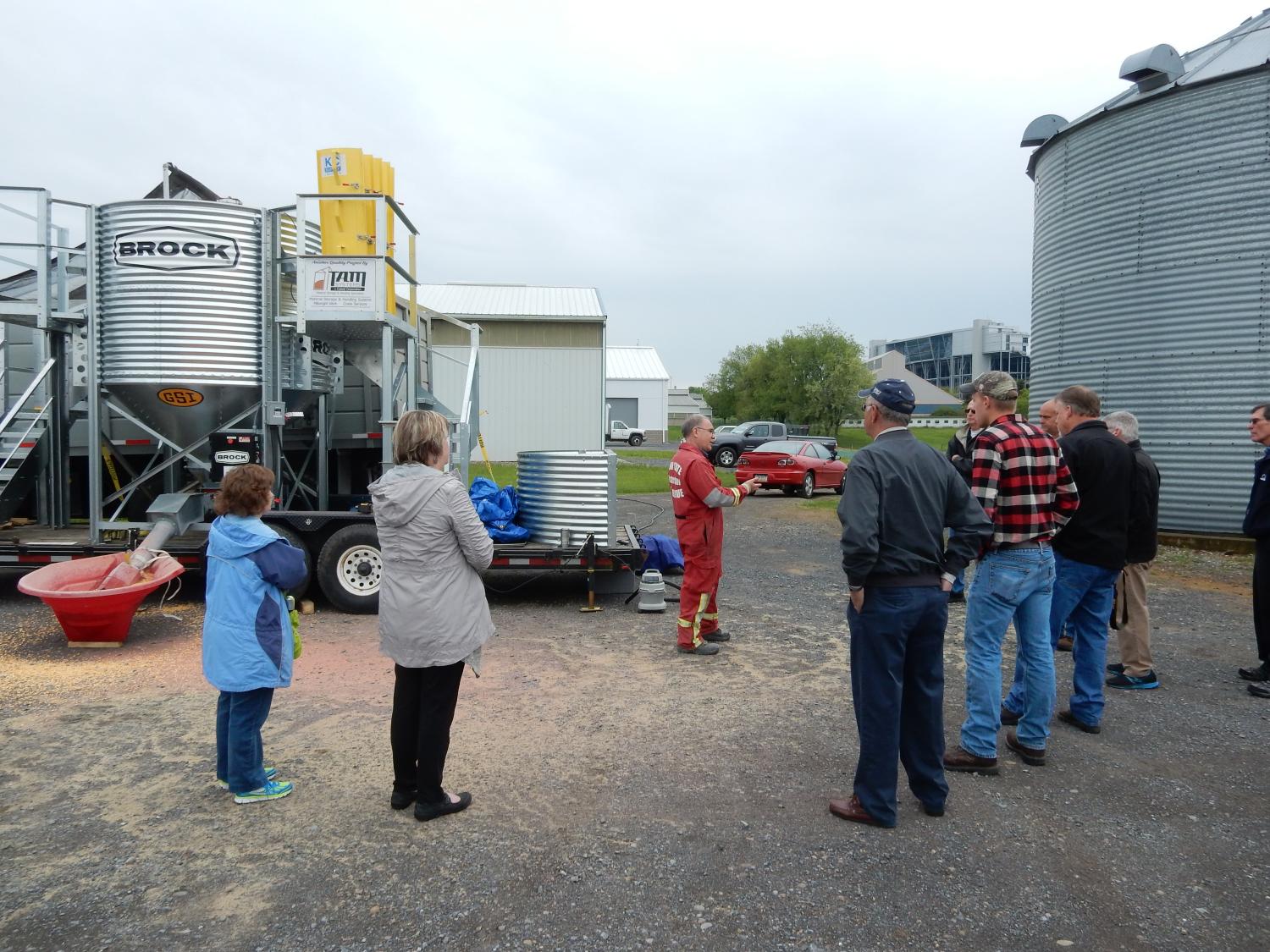 Grain bin rescue training
