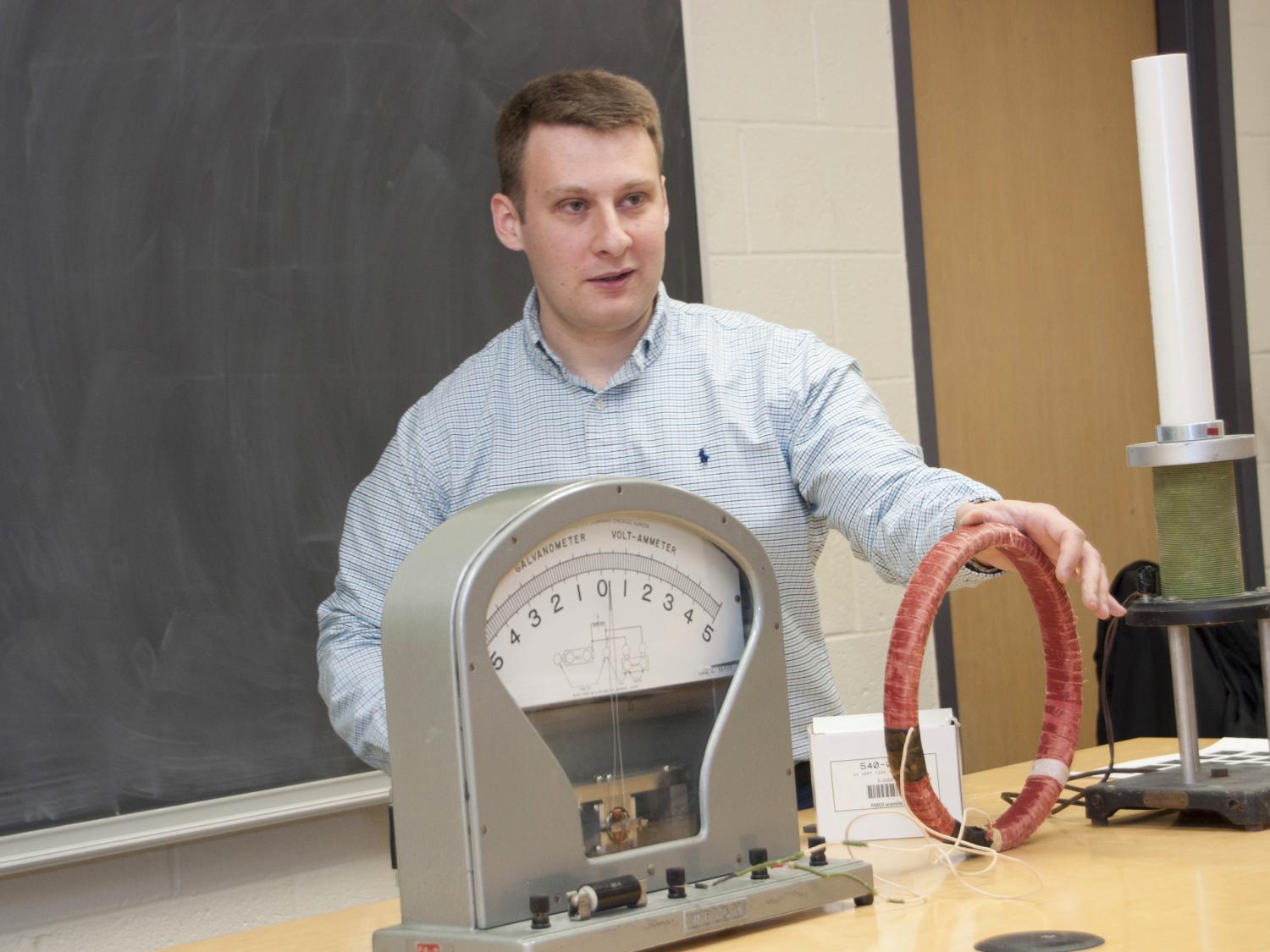 Atherton award winner Dr. Mikhail Kagen teaches physics at Abington. 