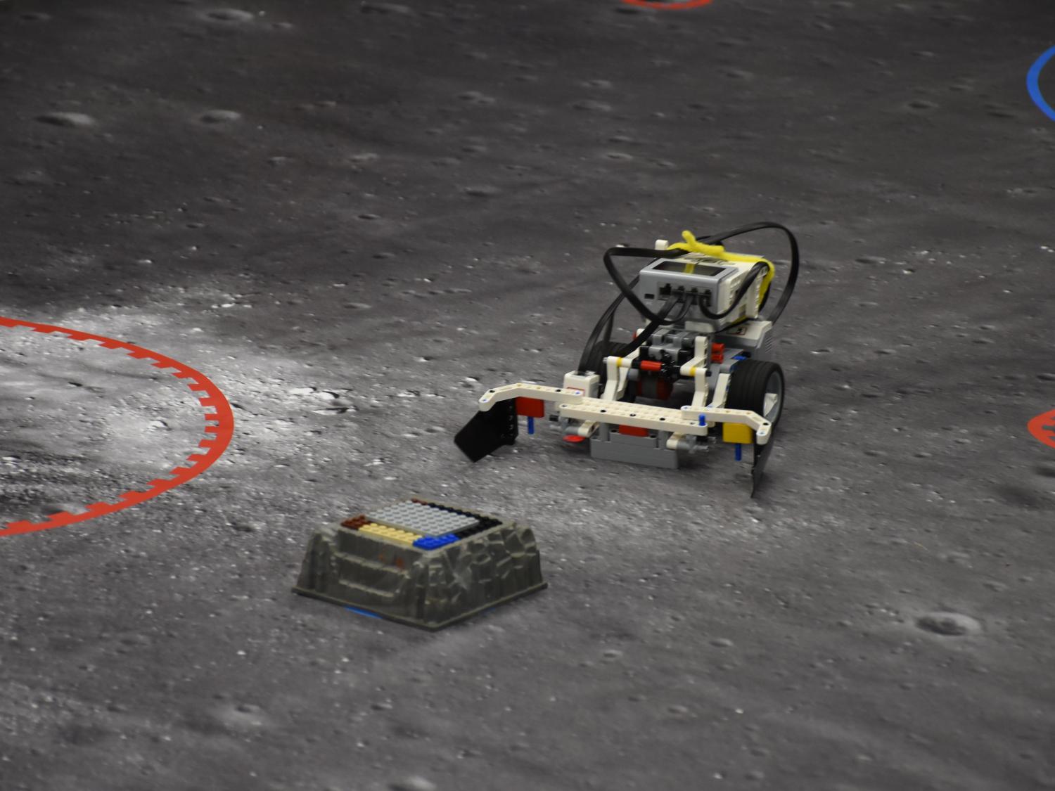 A Lego robotic moon rover