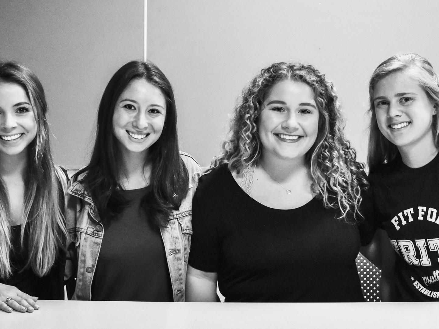 Callahan Miller, Alexis Stern, Amelia Ball and Noemie Noullet