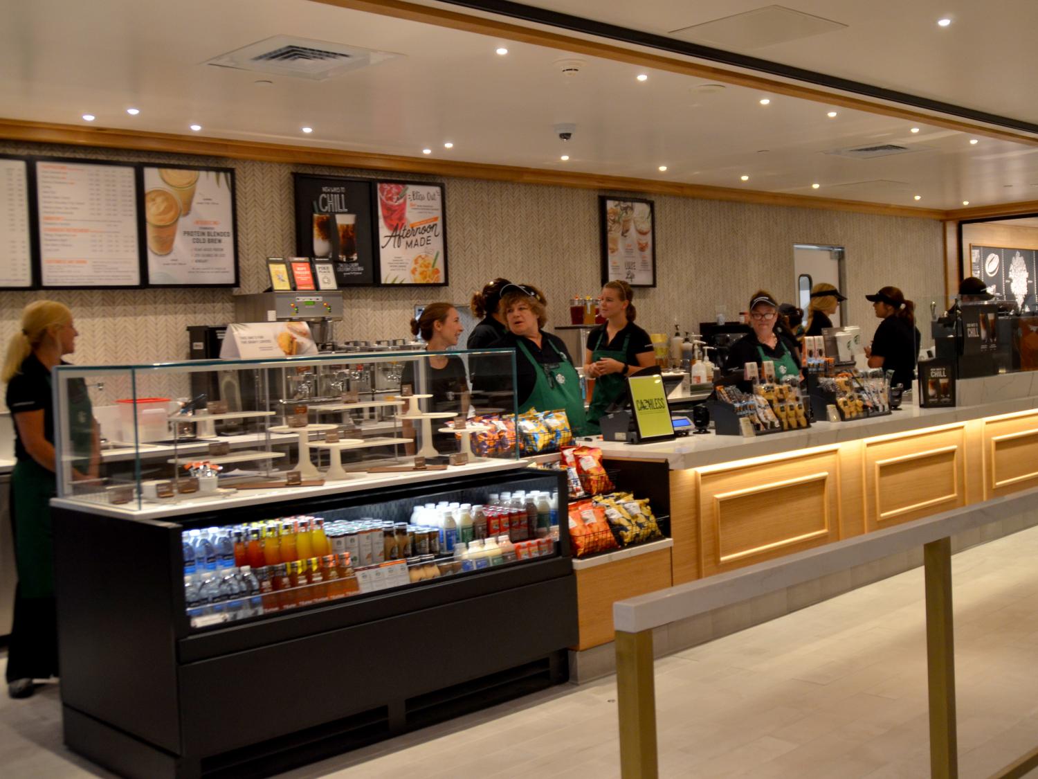 Starbucks counter in Pattee-Paterno Library