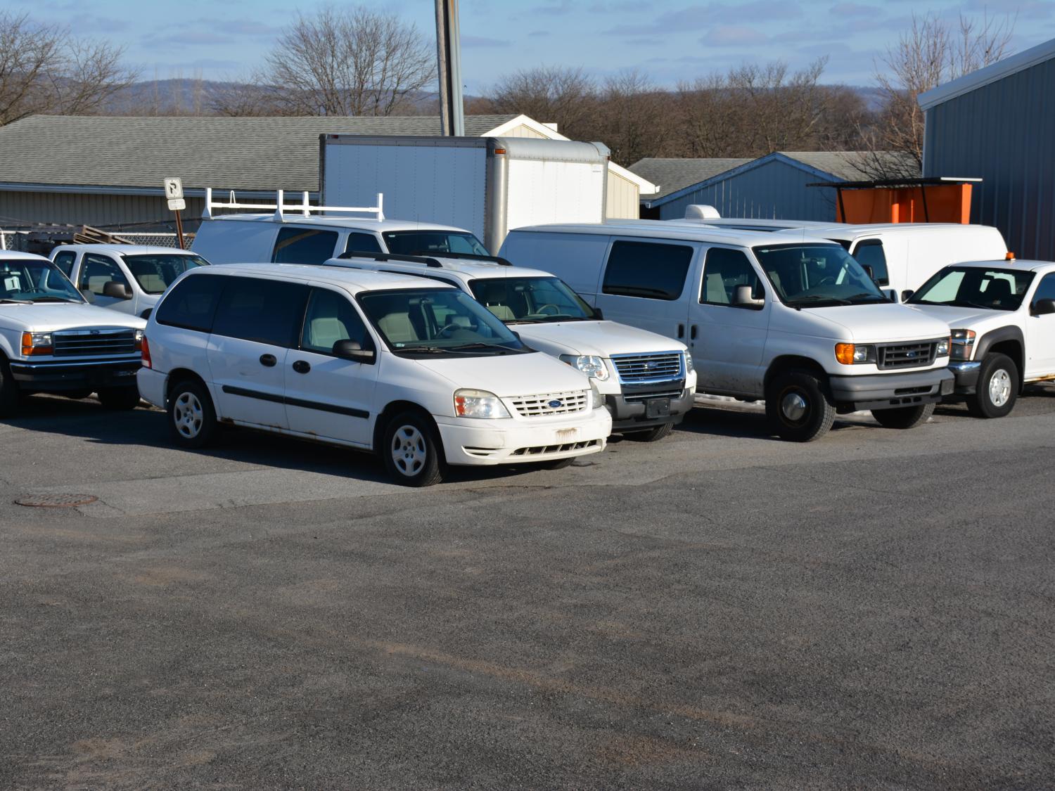 Vehicles awaiting auction