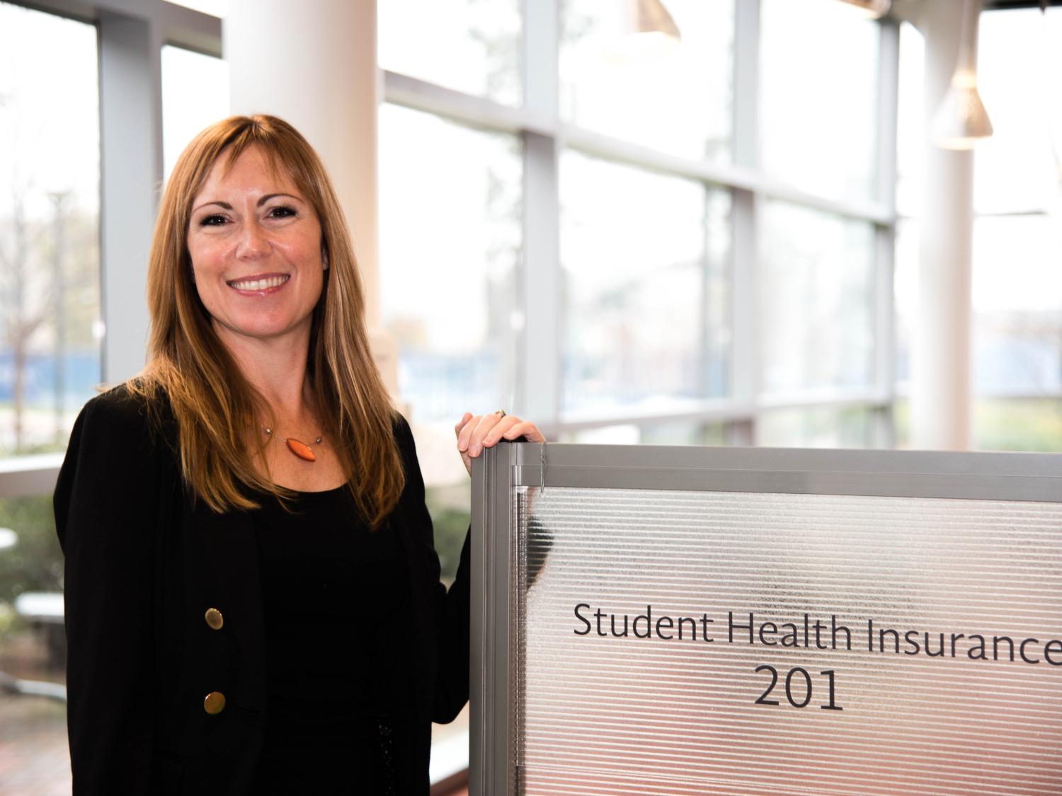 The new Student Insurance Advocate, Natahsha Gates, at the Student Health Insurance office
