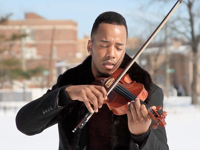 Damien Escobar, "the hip-hop violinist," performed Wednesday, Feb. 19, at Penn State Erie, The Behrend College.