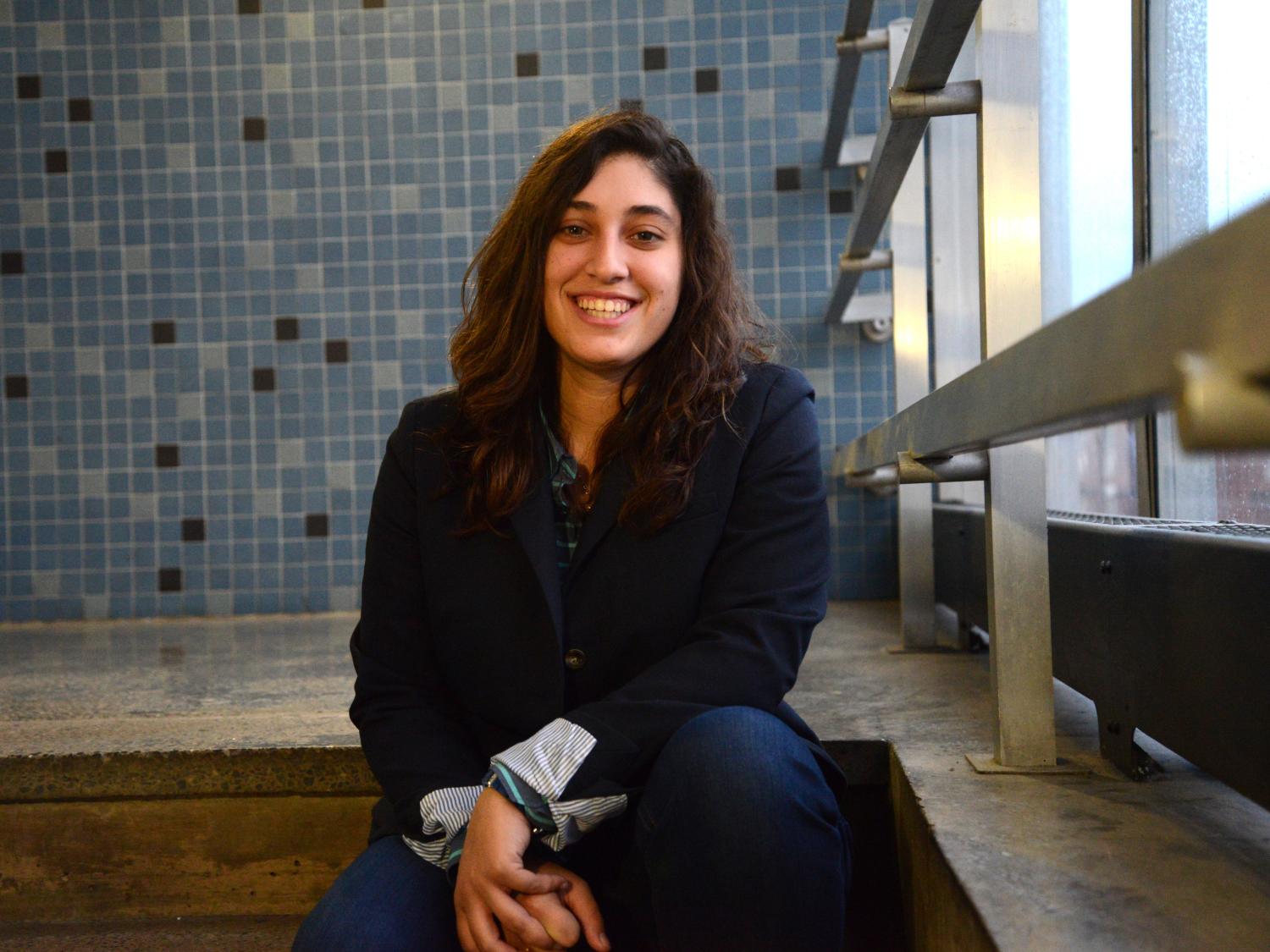 Fifth-year architectural engineer Dana Burzo 