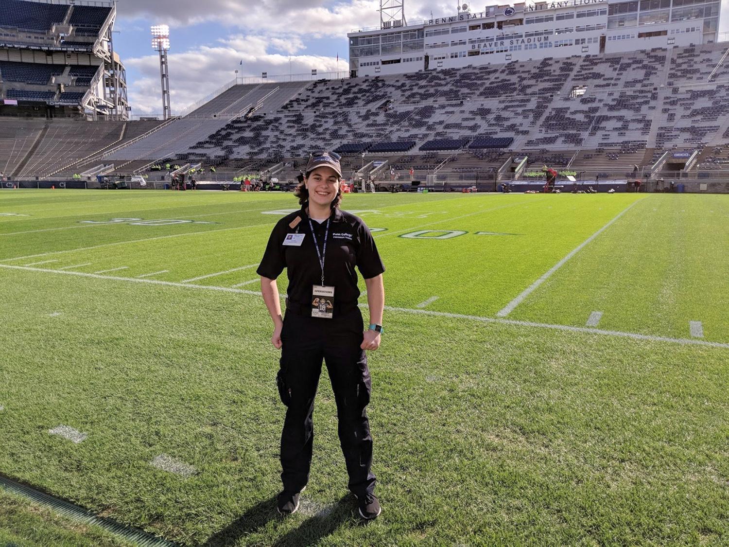 Devon Smith on the field at Beaver Stadium