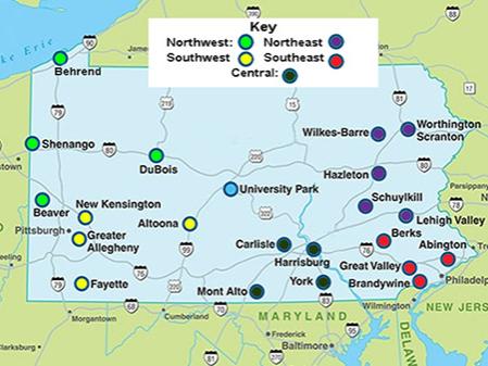University Police District Campus Map