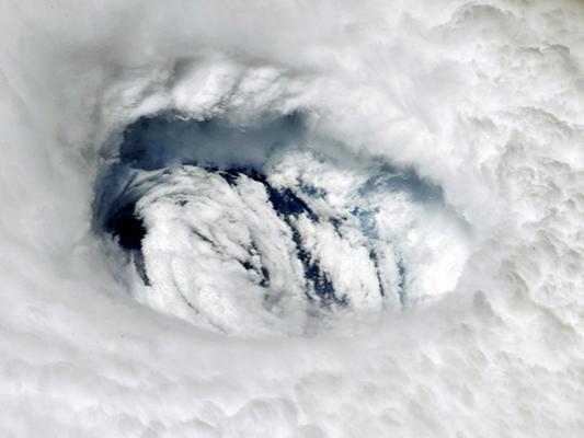 A view of Hurricane Dorian from space