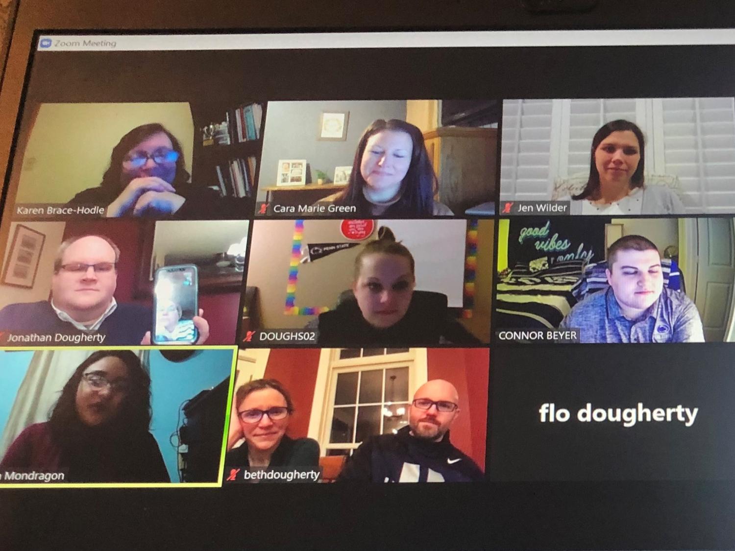 Screenshot from Zoom meeting