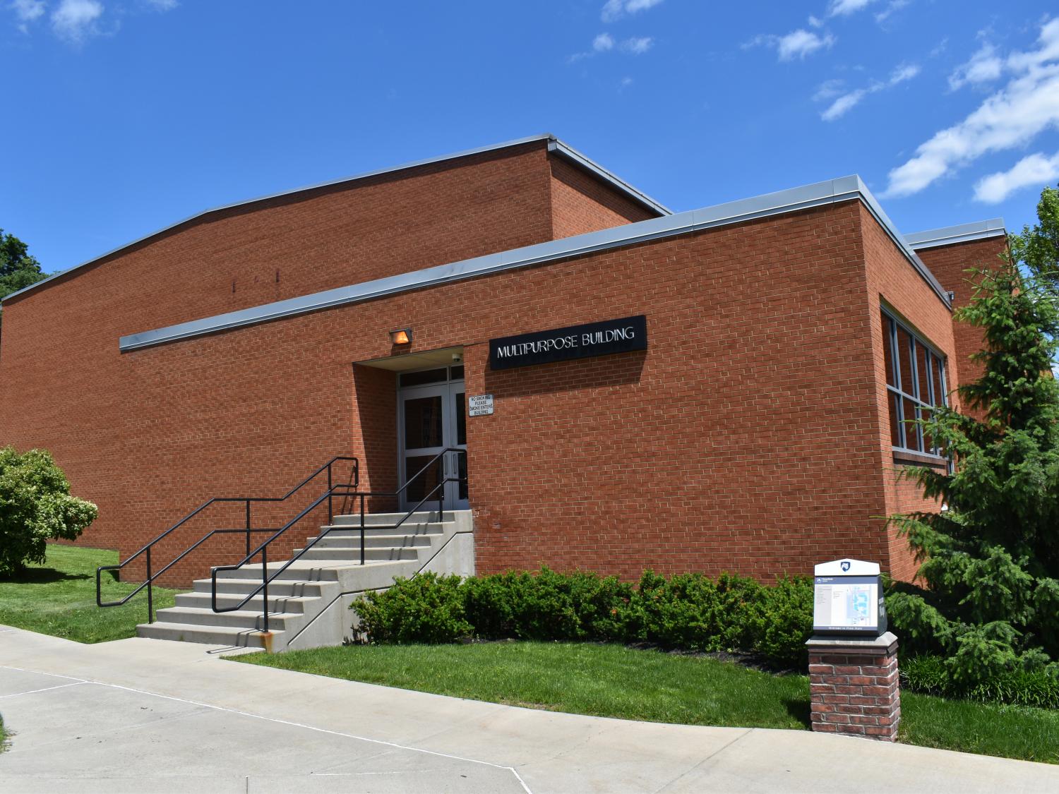 Front of Multipurpose Building
