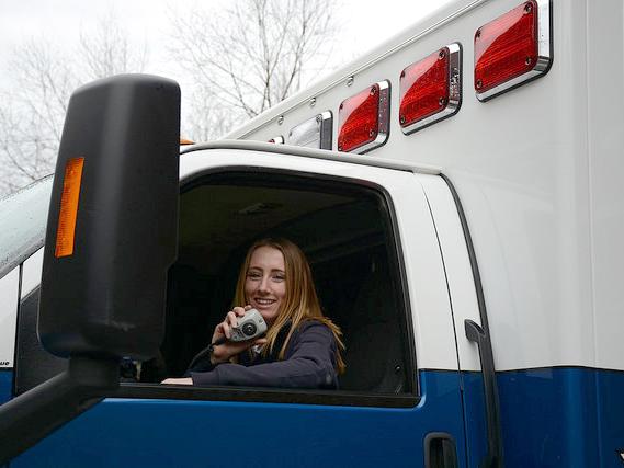 Molly Basilio, Penn State Ambulance Service crew member