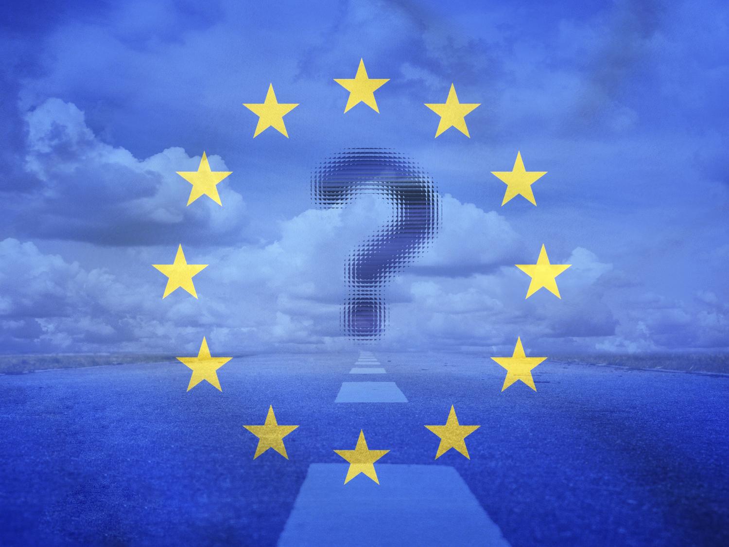 EU flag question mark