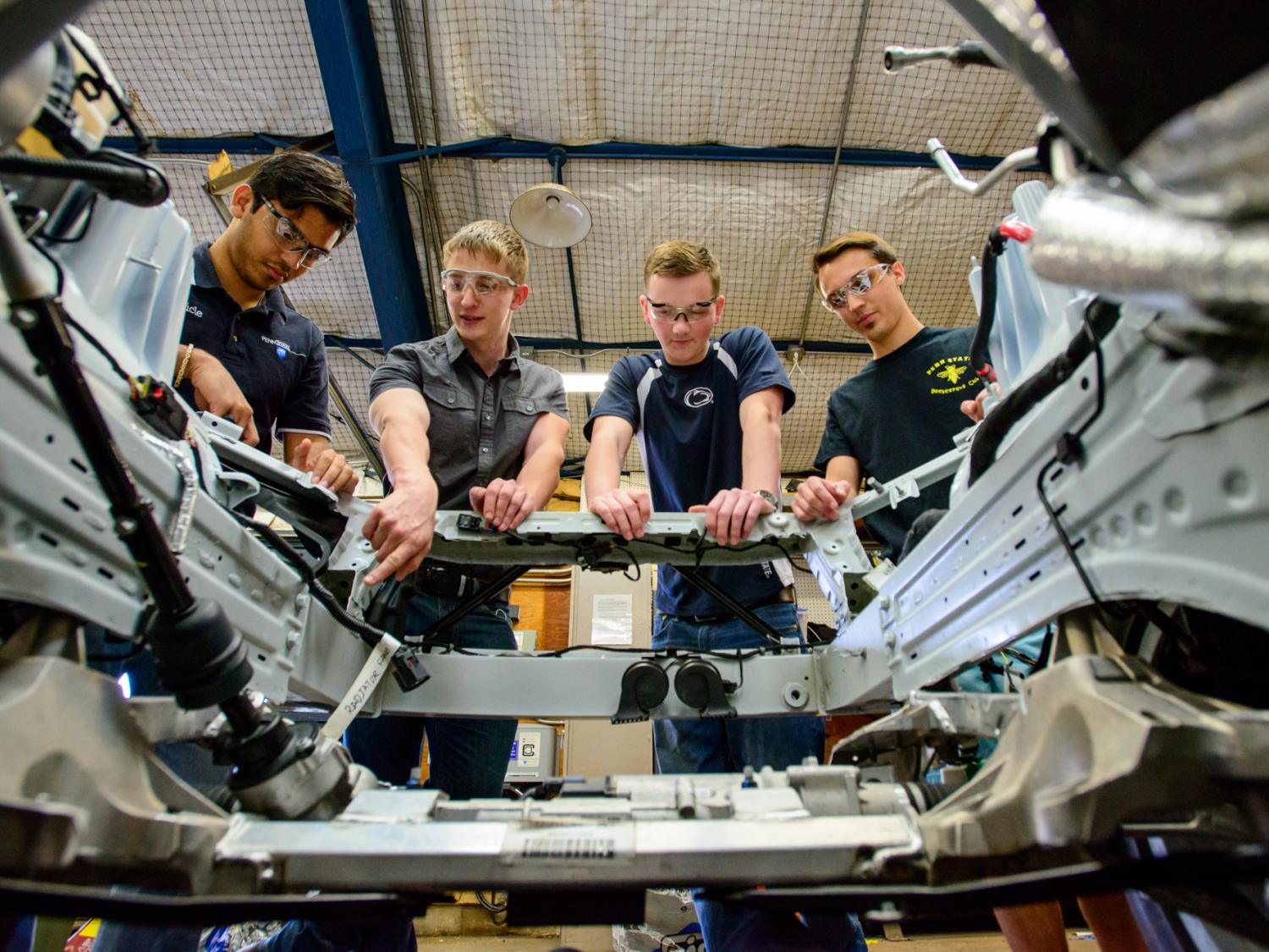 Penn State Advanced Vehicle Team EcoCAR 3 engine cavity