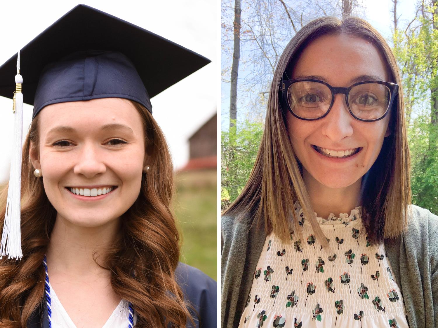 Emma Morris, left, and Taylor Young