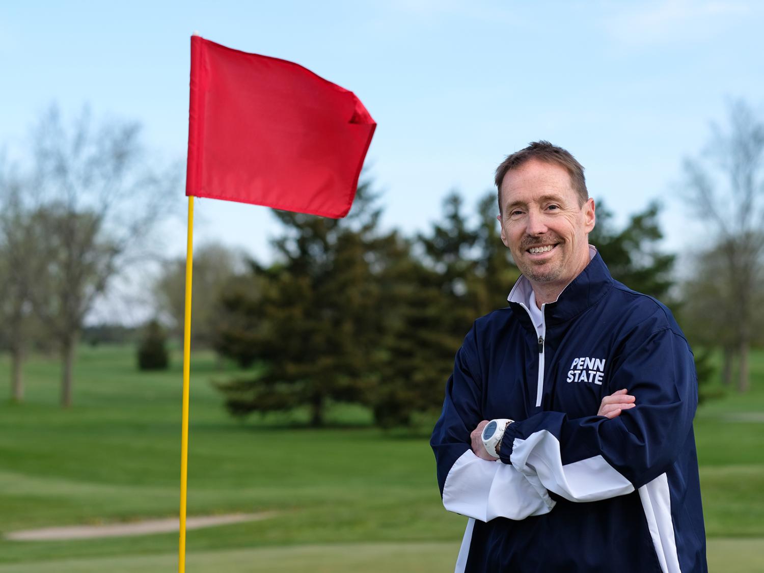 World Campus student on golf course