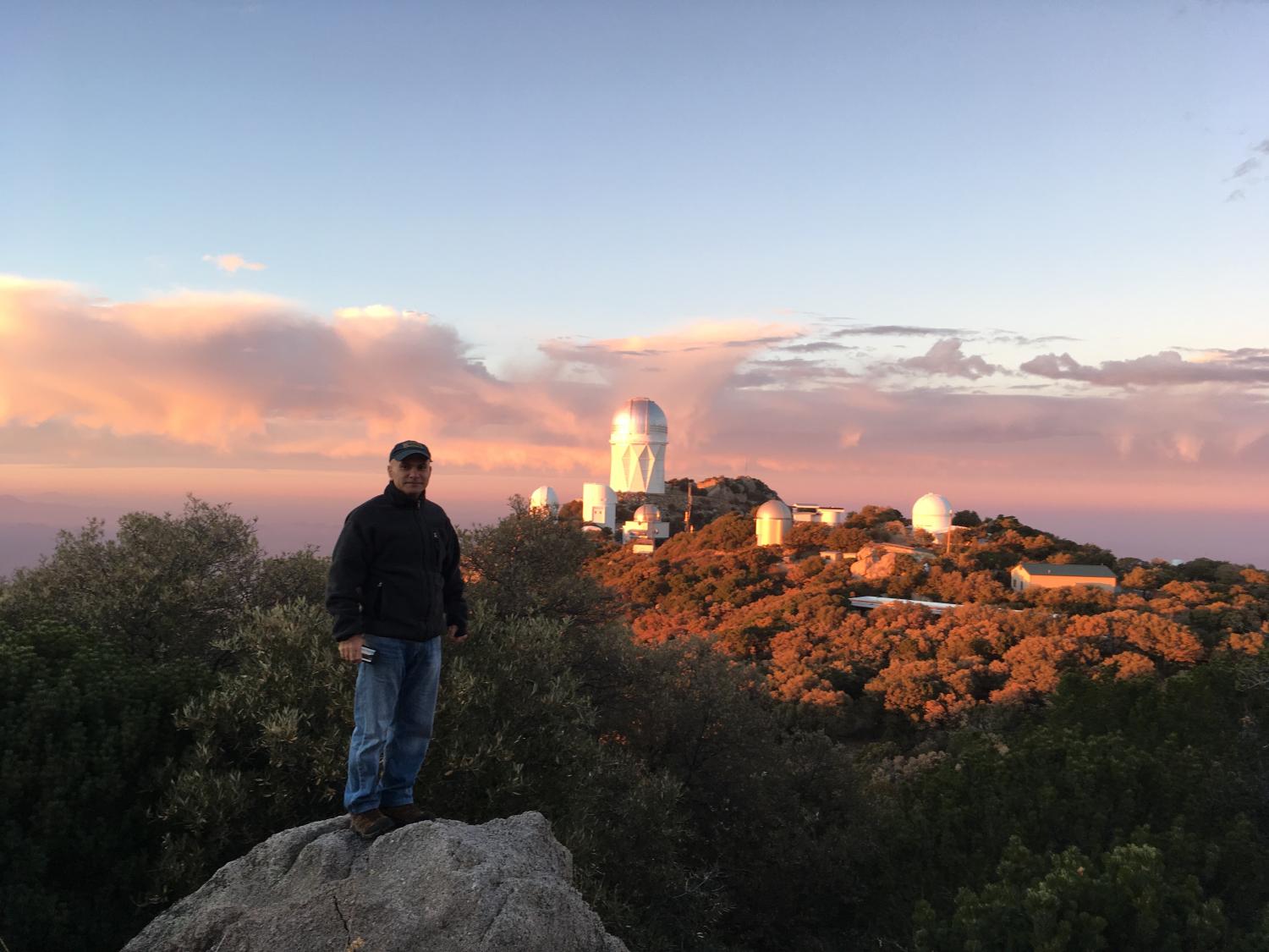 Micheal Eracleous at Kitt Peak National Observatory in Tuscon, AZ