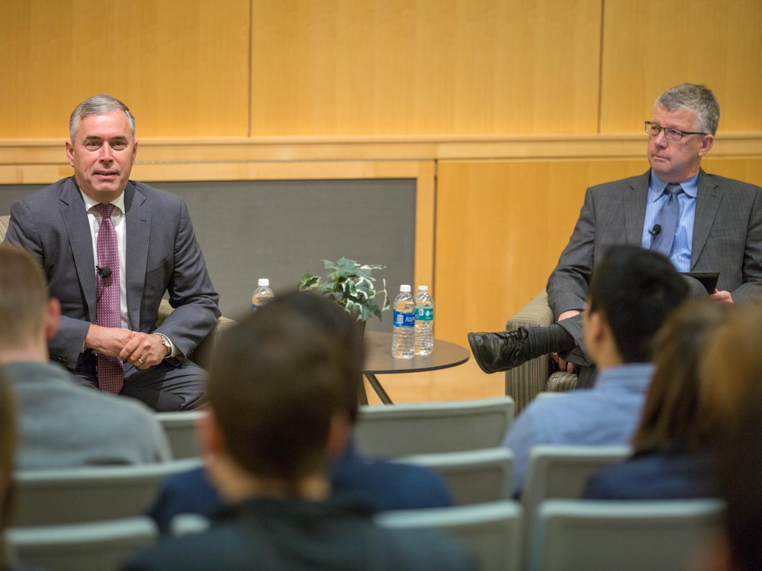 PwC's Jim Flanagan speaks at Smeal's Executive Insights series.