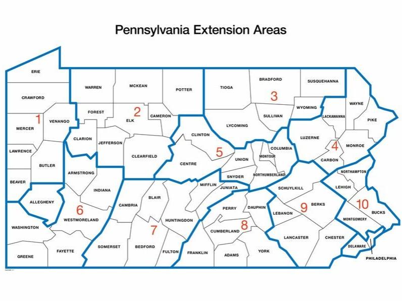 Penn State Extension area map