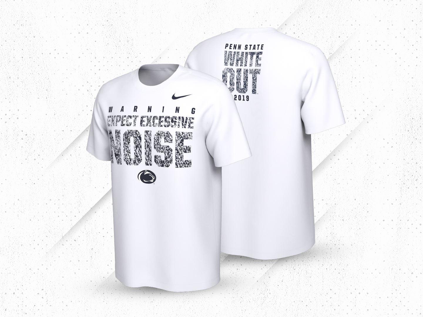 Front and back views of White Out shirt