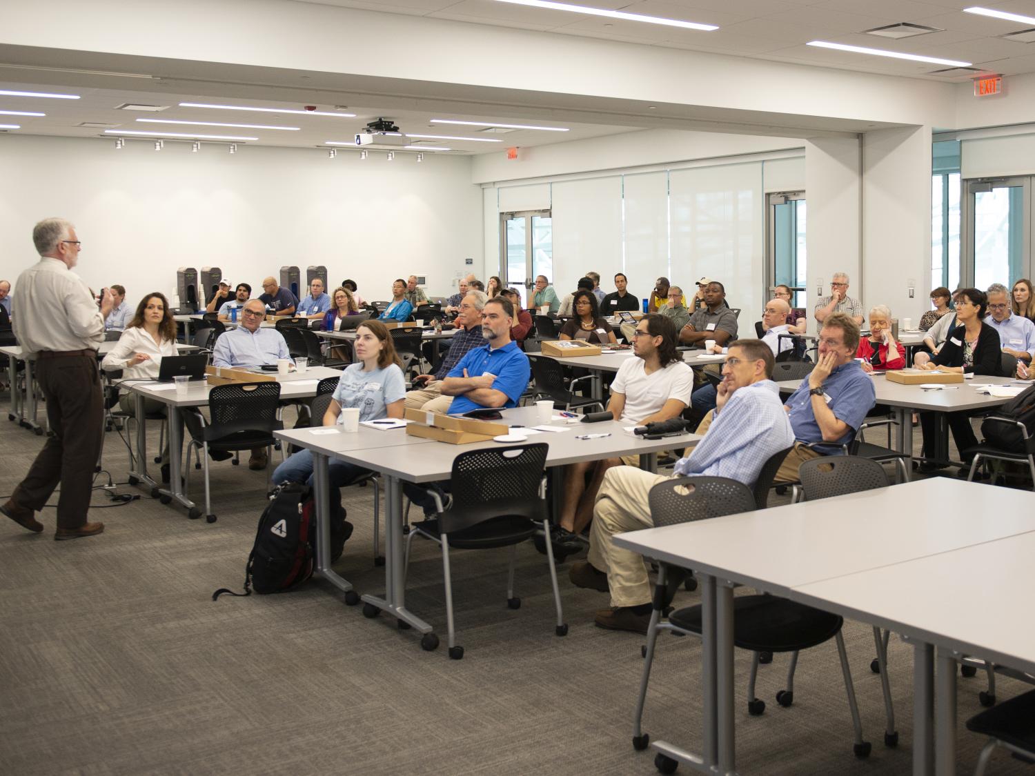 Researchers from across Penn State participating in a FEW-focused meeting aimed at building interdisciplinary teams