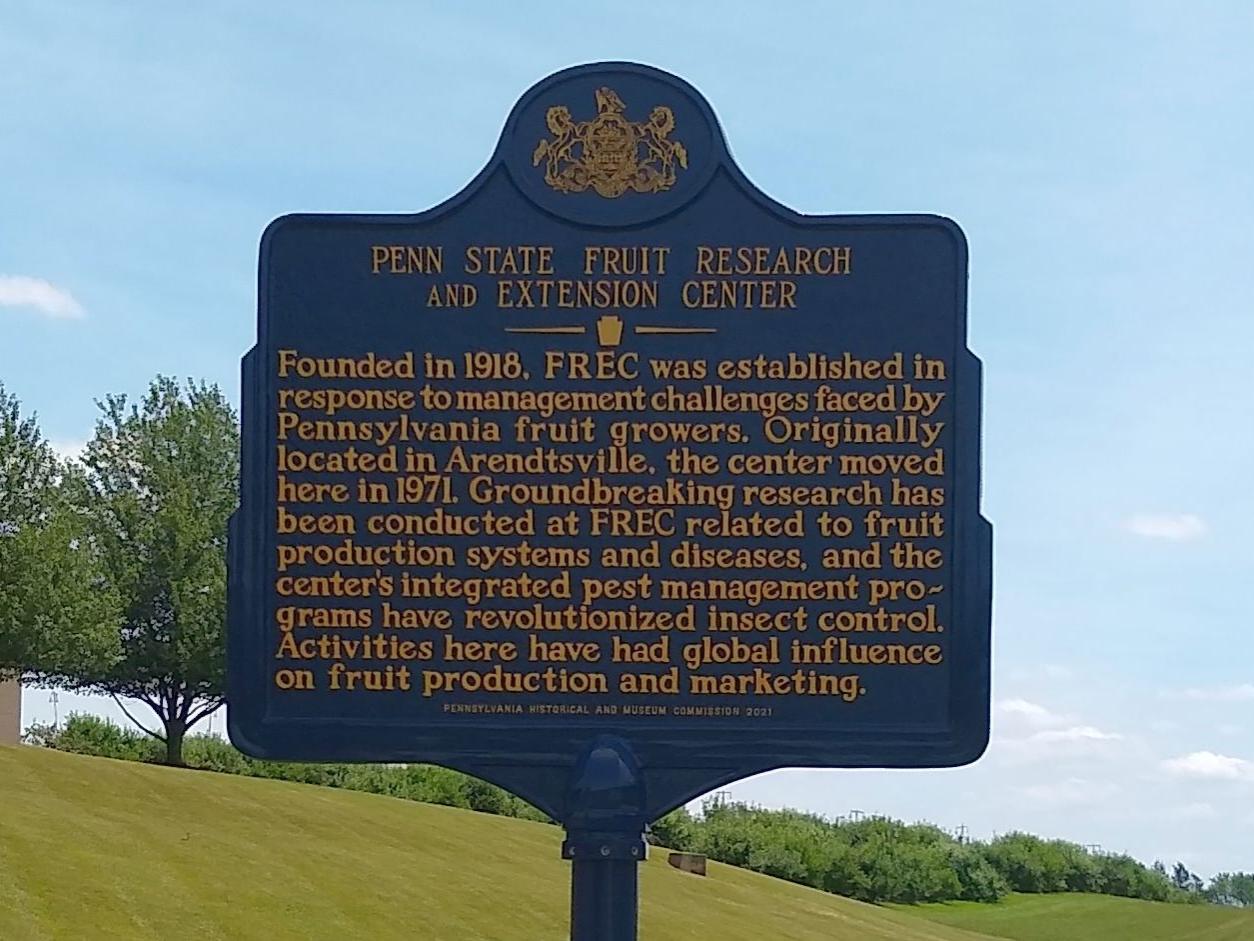 Fruit Research and Extension Center historical marker