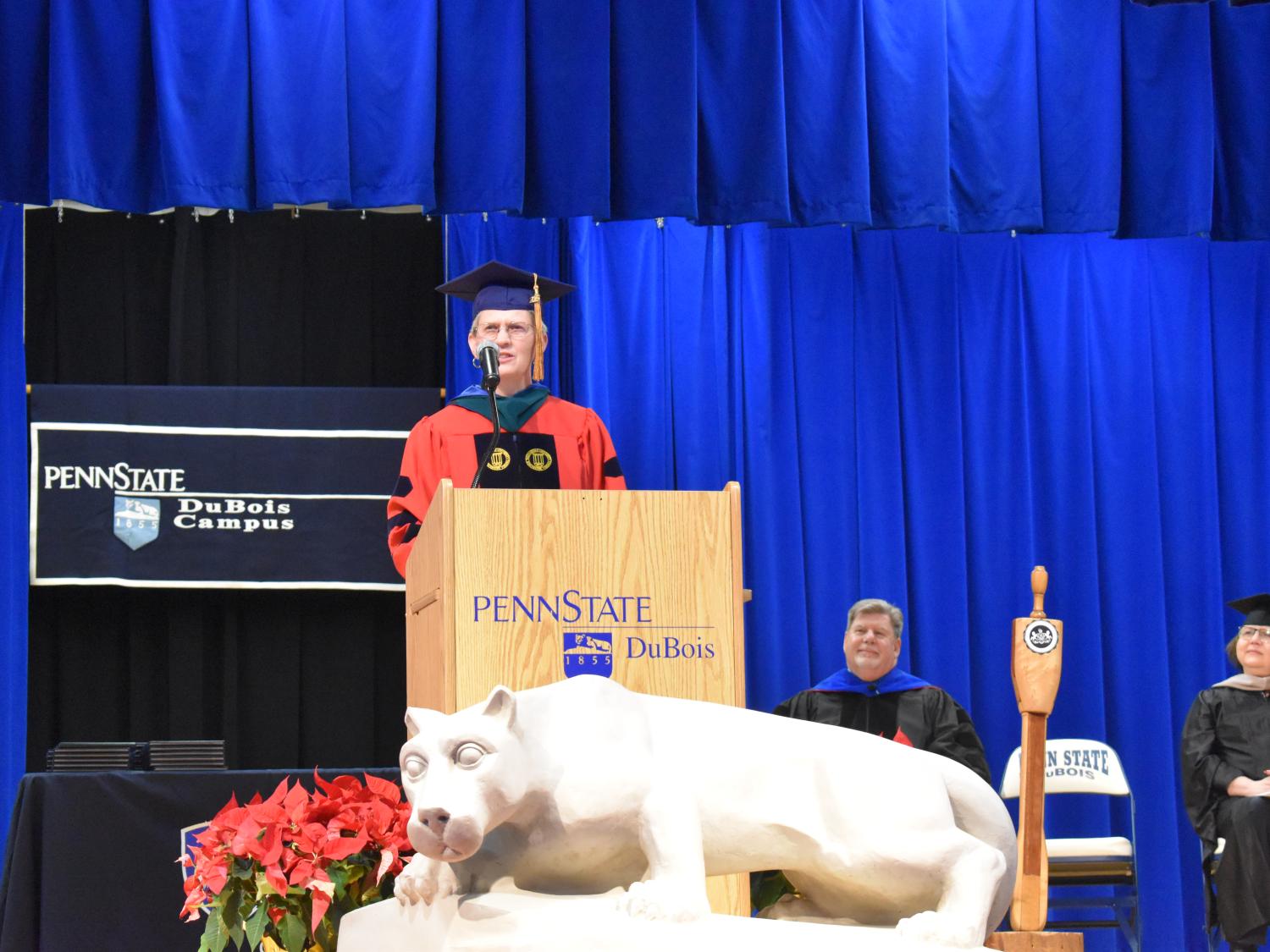 Barbara Reinard, assistant teaching professor, offered the commencement address.