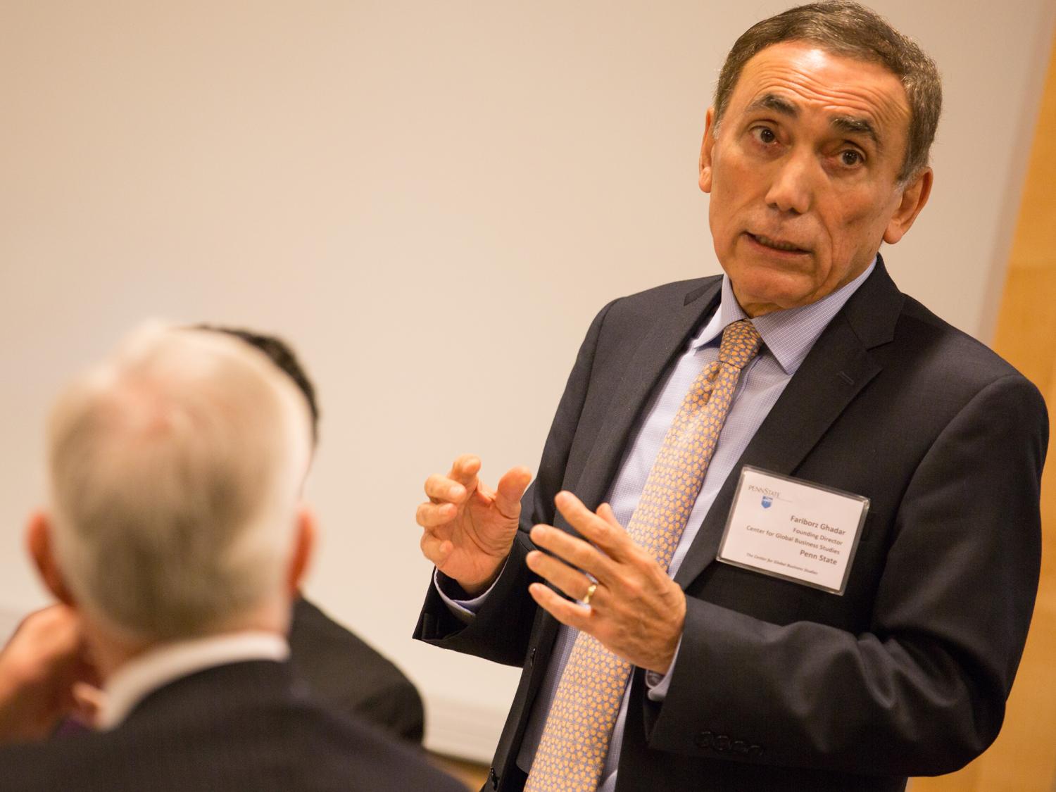 A photo of Fariborz Ghadar, a Smeal finance professor.