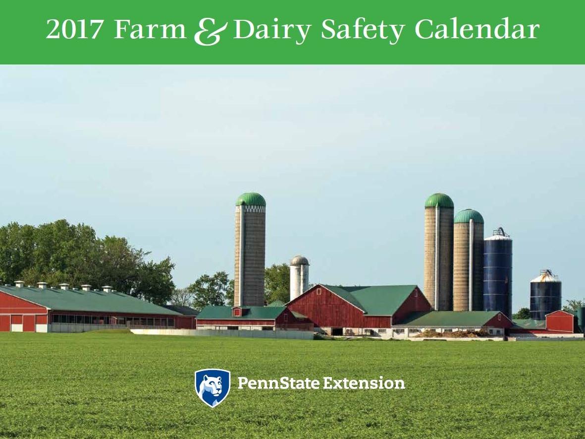 2017 Farm Safety Calendar cover
