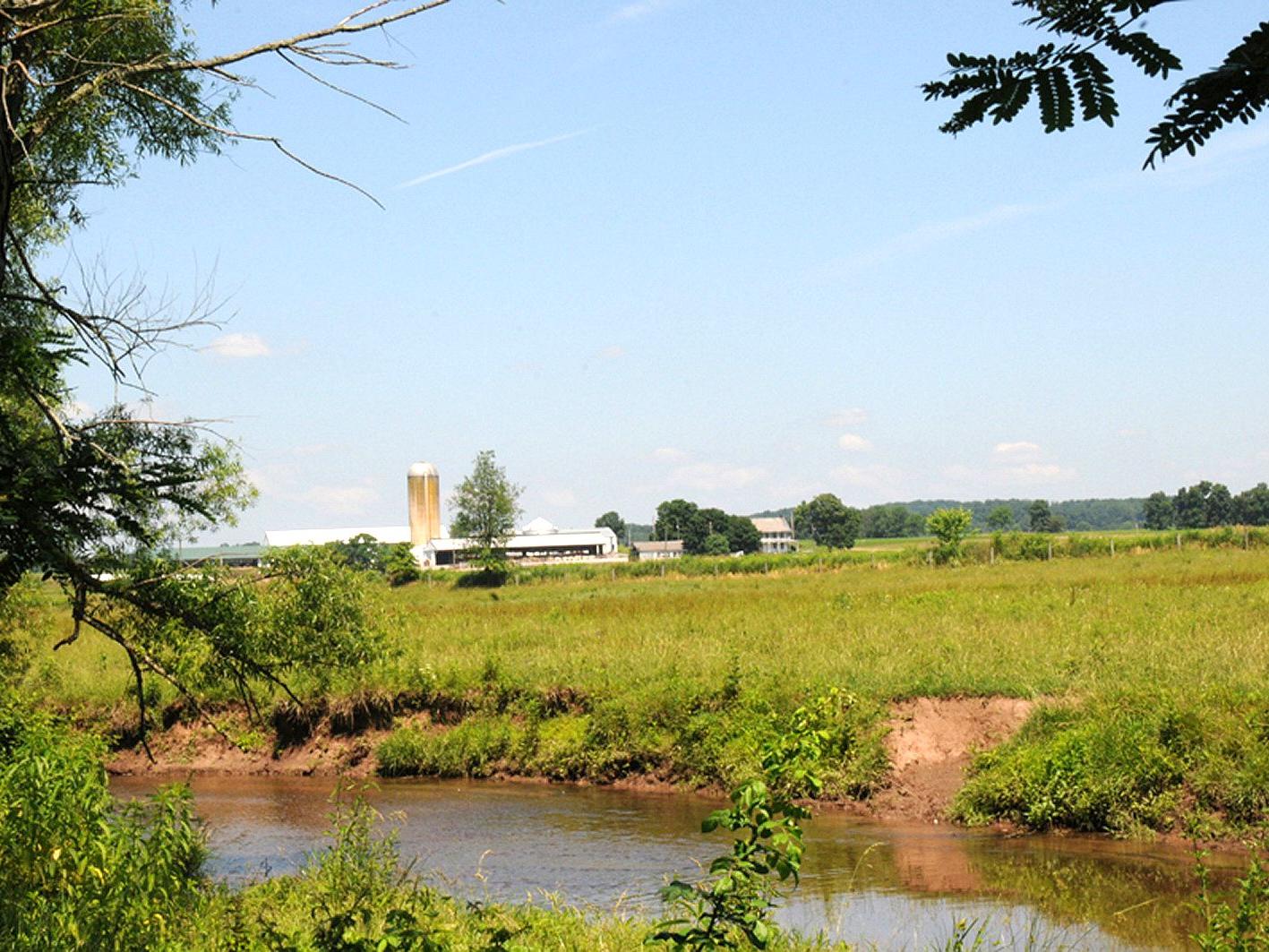 Farm with stream