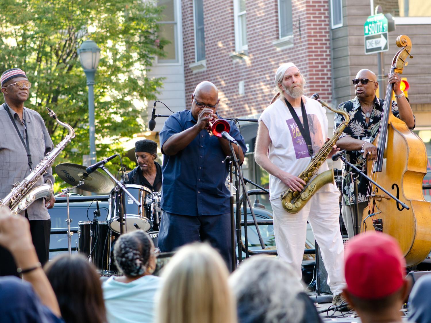 Warren Oree and The Arpeggio Jazz Ensemble performing on stage