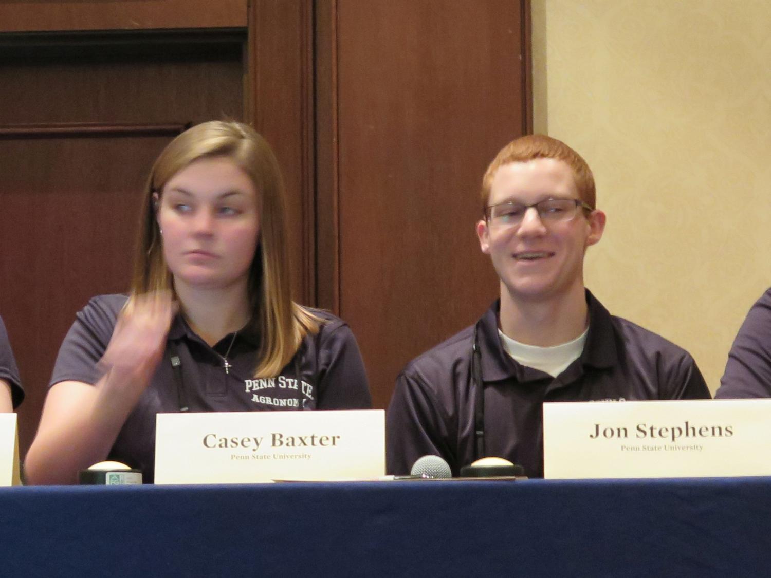 Penn State Forage Bowl Team answers question