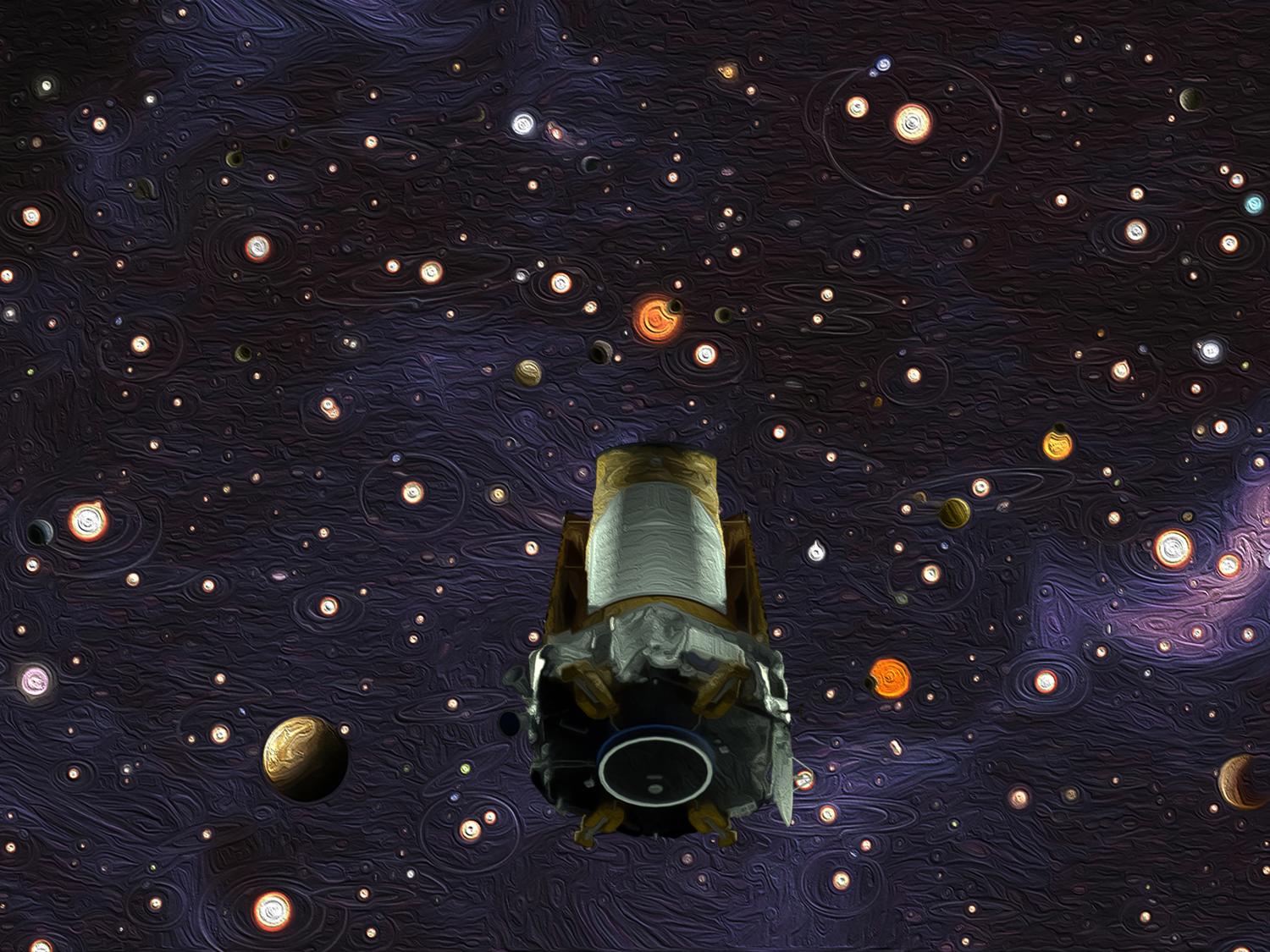 Artist impression of NASA's Kepler space telescope
