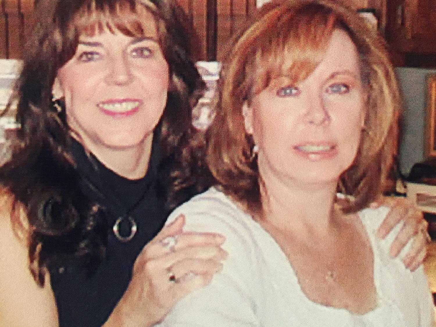 Janice Elizabeth Erickson, at right, with sister Francie Spigelmyer. 