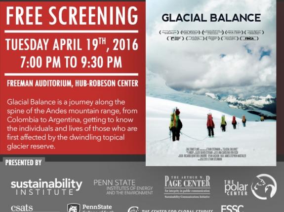 glacial balance film screening