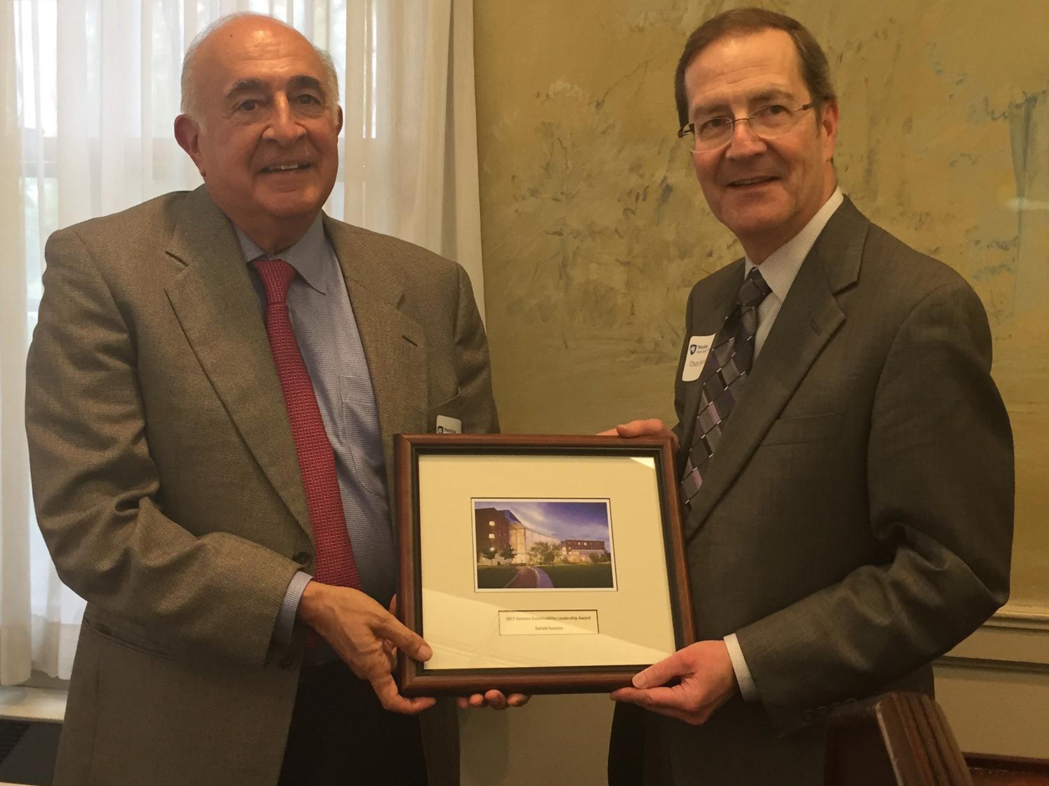Gerry Susman poses with Dean Charles H. Whiteman