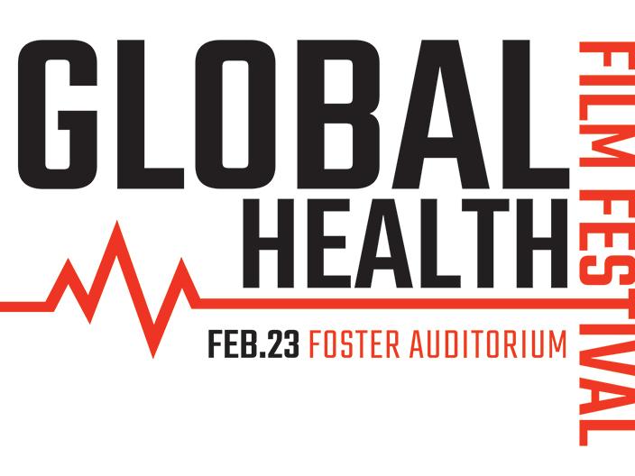 Global Health Film Festival logo, Feb. 23, Foster Auditorium