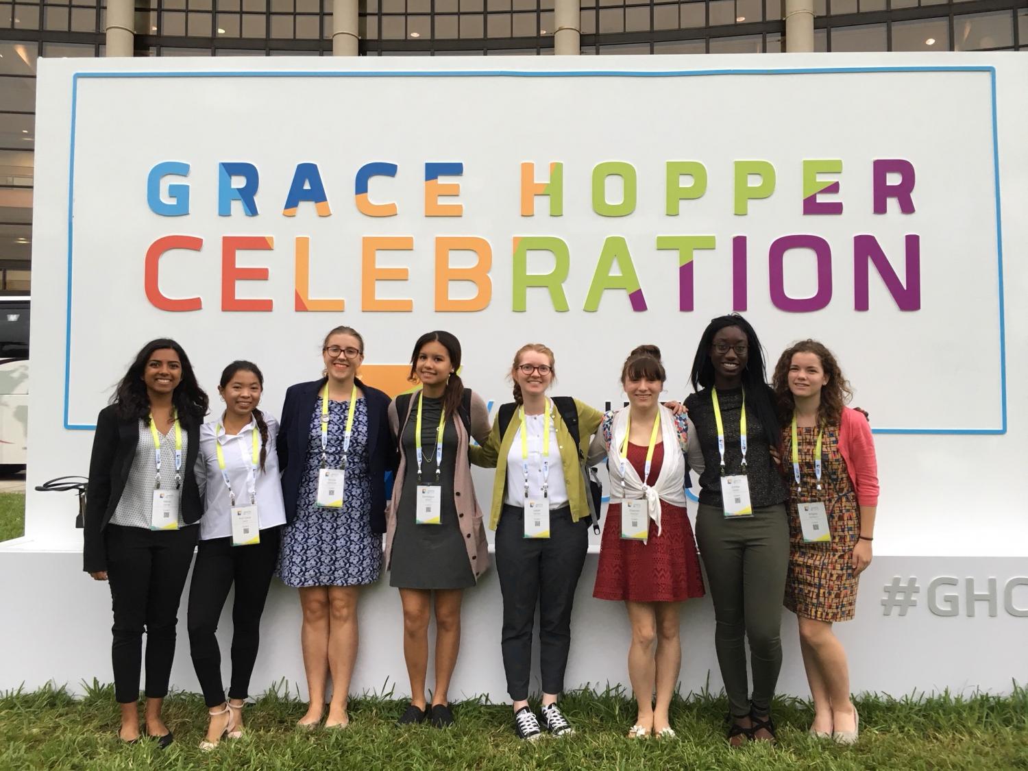 Six students from the College of Information Sciences and Technology attended the 2017 Grace Hopper Conference.