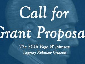 2016 Page/Johnson Legacy Scholar Grants