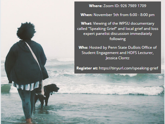 Speaking Grief information 