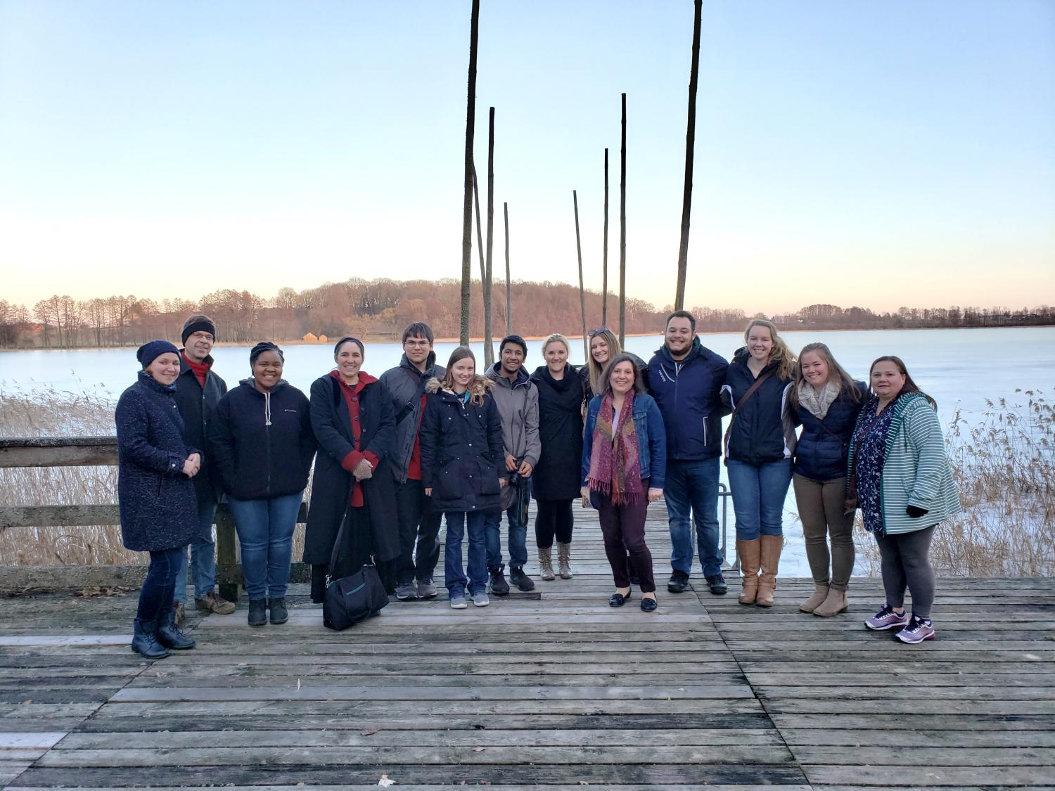 Group photo at the Borderlands Foundation in Krasnogruda, Poland