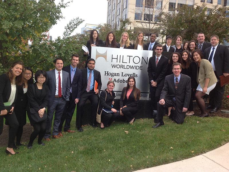 Students visit Hilton Worldwide headquarters