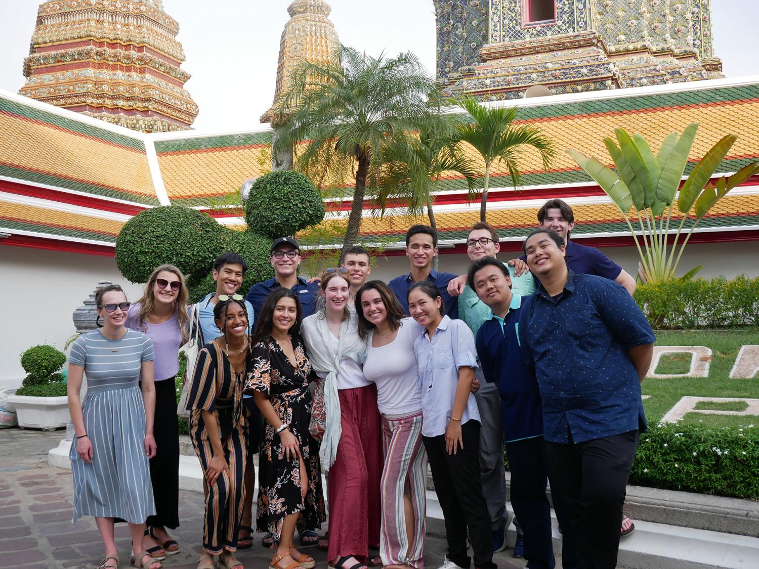 Students recently toured Thailand for a Maymester study course that focused on how a developing nation deals with natural disasters.