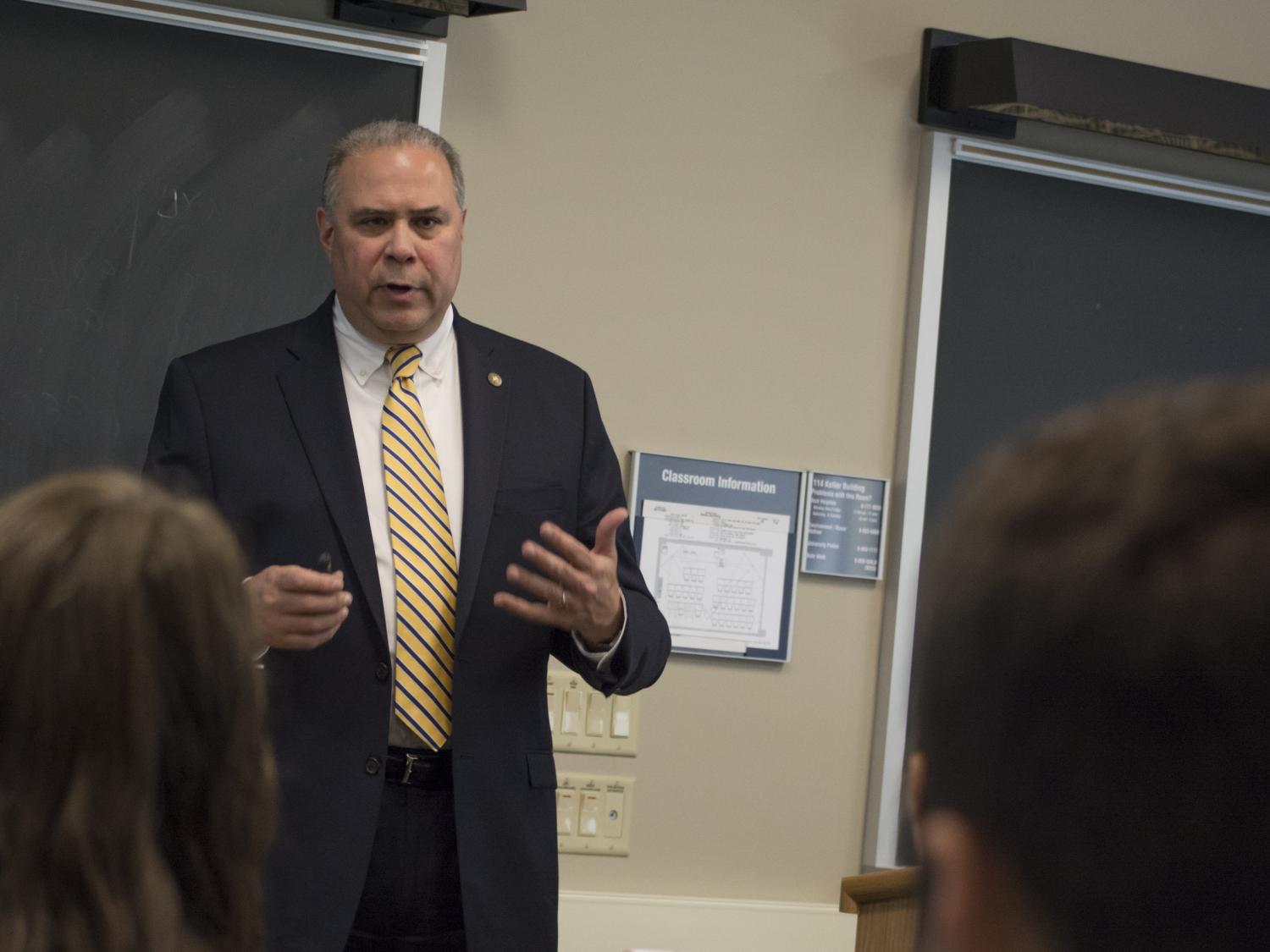 Steve Wagman in the classroom