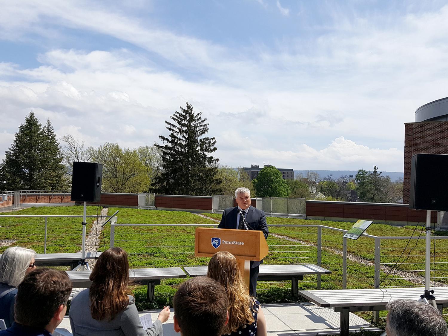 HUB Green Roof dedication April 21 - 2014 Penn State Class Gift