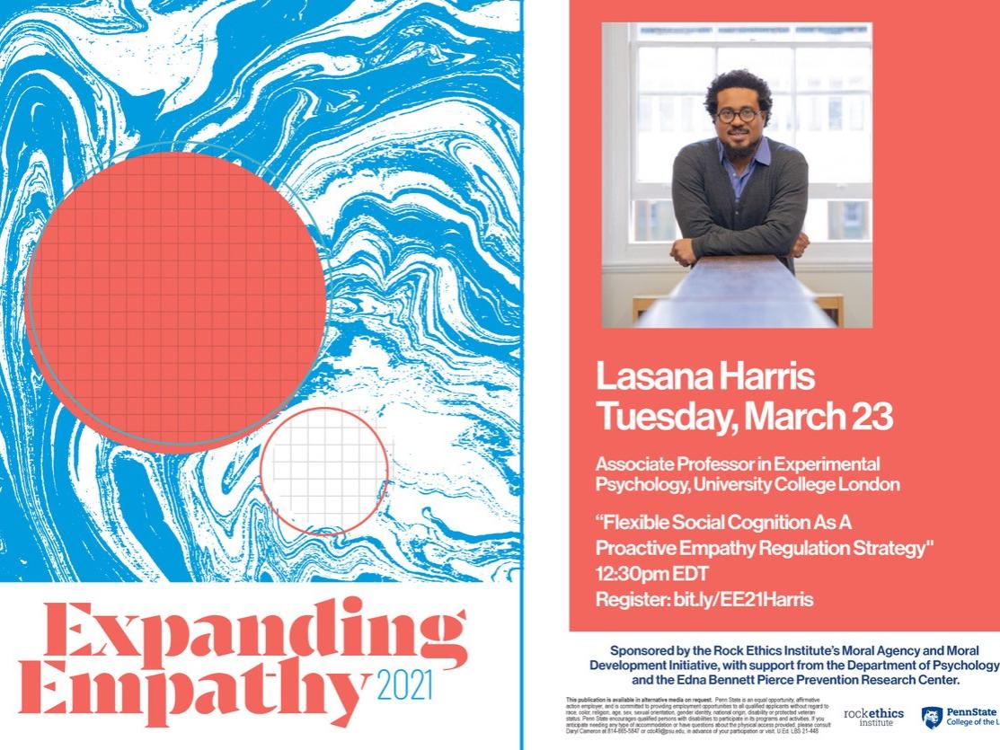 Image of Lasana Harris's Expanding Empathy 2021 flyer